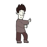 comic cartoon excited vampire N3
