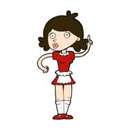 comic cartoon surprised maid N3