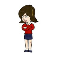 comic cartoon angry woman N5