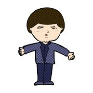 comic cartoon annoyed man N17