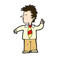 comic cartoon man making his point N3