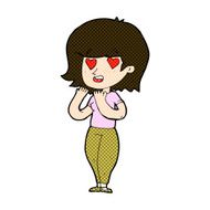 comic cartoon woman in love N3
