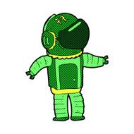 comic cartoon astronaut N25