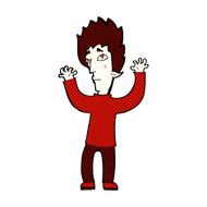 comic cartoon vampire giving up N3