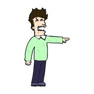 comic cartoon man accusing N6