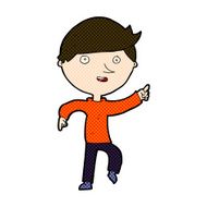 comic cartoon happy pointing N3