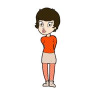 comic cartoon pretty woman N58