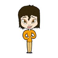 comic cartoon satisfied woman N3