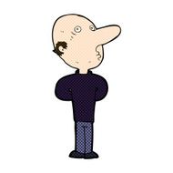 comic cartoon balding man N5