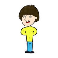 comic cartoon happy man N102