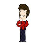 comic cartoon proud man N7