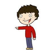 comic cartoon happy boy laughing N7