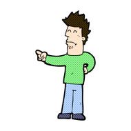 comic cartoon man pointing N44