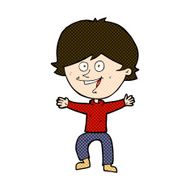comic cartoon happy boy laughing N8