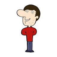 comic cartoon happy man N103