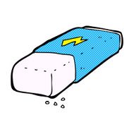 comic cartoon pencil eraser N3