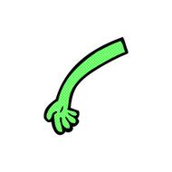 comic cartoon monster arm N2