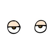 comic cartoon eyes N10