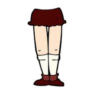 comic cartoon female legs N8