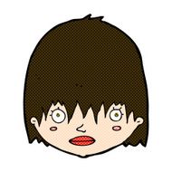 comic cartoon staring woman N11