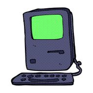 comic cartoon old computer N10