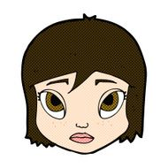 comic cartoon female face N35