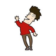 comic cartoon happy man N107