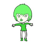 comic cartoon vampire girl N53
