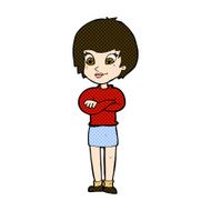 comic cartoon proud woman N6