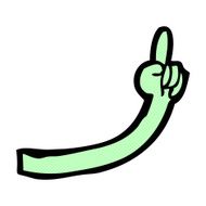 comic cartoon monster arm N8