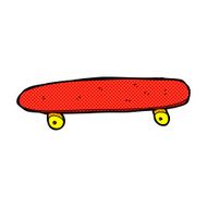 comic cartoon skateboard N13