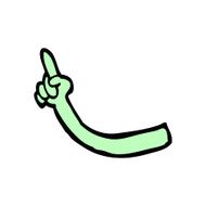 comic cartoon monster arm N13