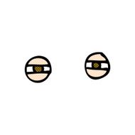 comic cartoon narrowed eyes