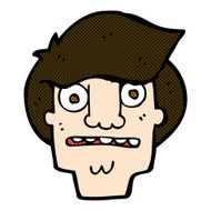 comic cartoon shocked face N6