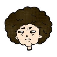 comic cartoon bitter old woman N4