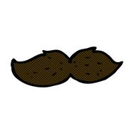 comic cartoon mustache N3