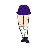 comic cartoon female legs N9
