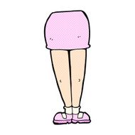 comic cartoon female legs N10