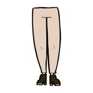 comic cartoon female legs N11