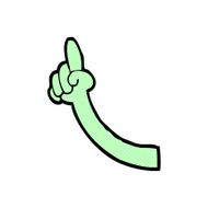 comic cartoon monster arm N22