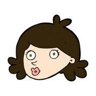 comic cartoon pretty face N2