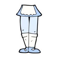 comic cartoon female legs N12