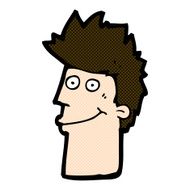 comic cartoon happy man N109