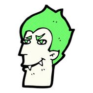 comic cartoon vampire face N10