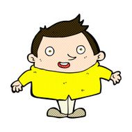 comic cartoon happy man N111