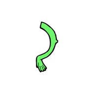 comic cartoon alien arm N2