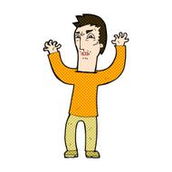 comic cartoon angry man N23