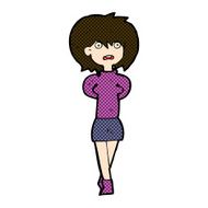 comic cartoon shocked woman N24