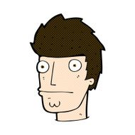 comic cartoon nervous man N30