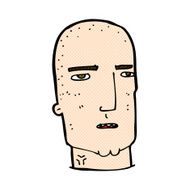 comic cartoon bald tough guy N5